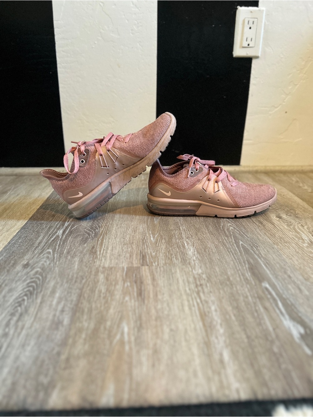 Nike Women’s Pink Mesh Athletic Sneakers with Visible Air